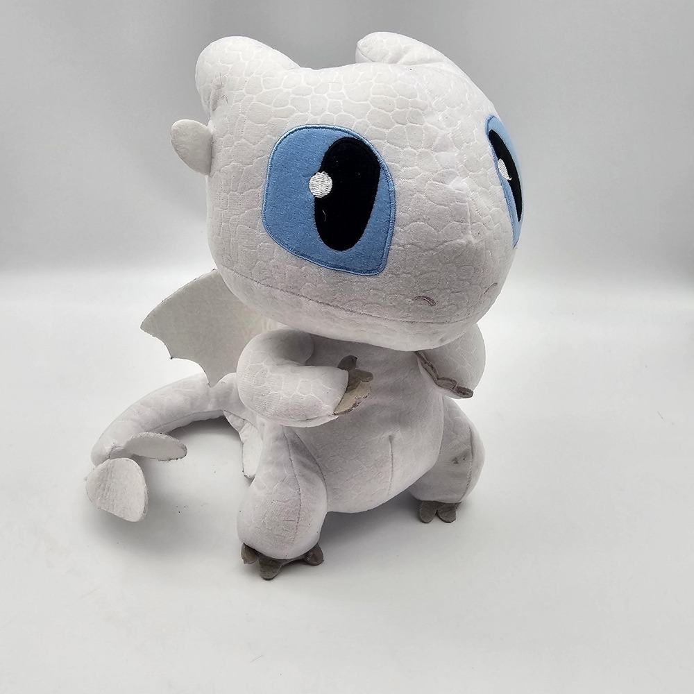 Squeeze‎ Growl Lightfury Dragon Plush Stuffed Animal Dreamworks Talking WORKS